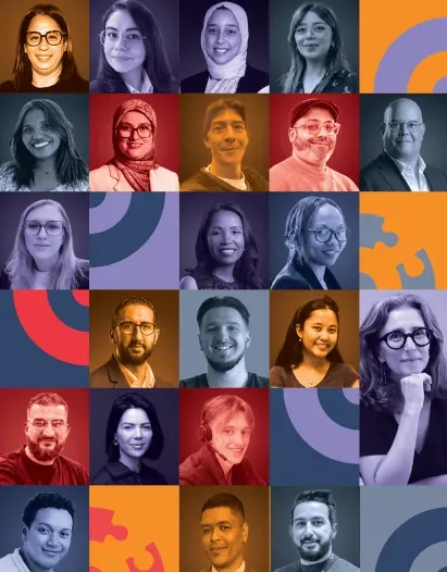 Portraits des collaboratrices et collaborateurs Outsourcia